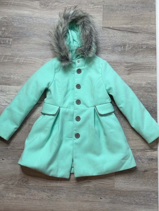 Cat & Jack Other - Little Girls Faux Fur Hooded Winter Coat Size XS